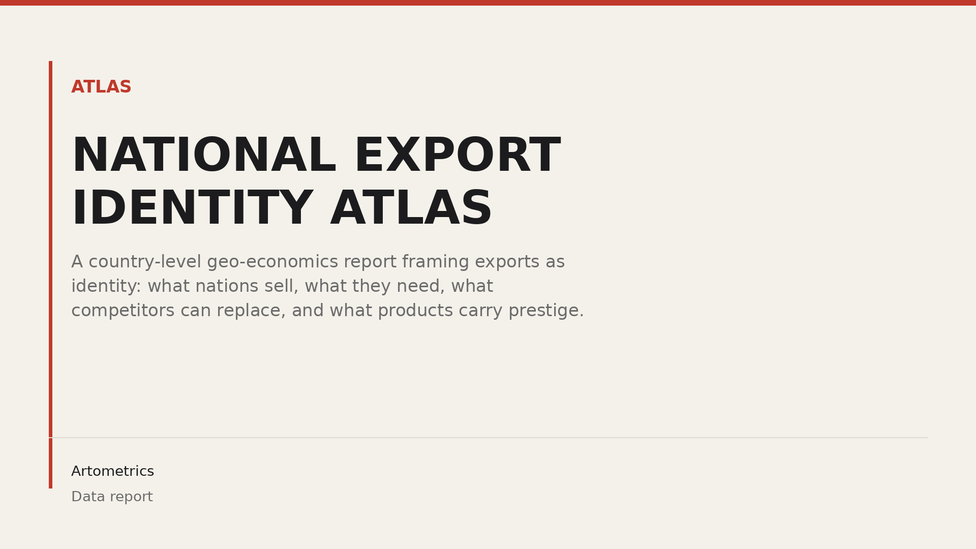 NATIONAL EXPORT IDENTITY ATLAS